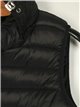 Quilted waistcoat with hood black (S-XL)