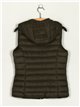 Quilted waistcoat with hood dark-green (S-XL)