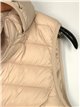 Quilted waistcoat with hood beige (S-XL)