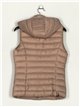 Quilted waistcoat with hood khaki (S-XL)