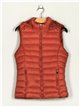 Quilted waistcoat with hood show-red (S-XL)