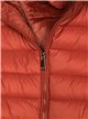 Quilted waistcoat with hood show-red (S-XL)