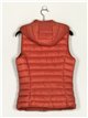 Quilted waistcoat with hood show-red (S-XL)