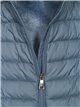 Quilted waistcoat with hood blue (42-50)