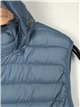 Quilted waistcoat with hood blue (42-50)