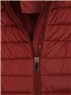 Quilted waistcoat with hood bordeaux (42-50)