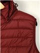 Quilted waistcoat with hood bordeaux (42-50)