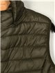 Quilted waistcoat with hood green (42-50)