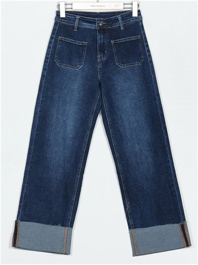 Frayed edge jeans azul (S-XXL)