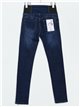 Jeans cintura elástica tiro alto azul (S-XXL)