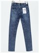 Elastic waist basic jeans azul (S-XXL)