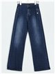 Straight jeans with buttons azul (S-XXL)