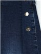 Straight jeans with buttons azul (S-XXL)