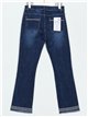 Embroidered mom fit jeans azul (40-52)