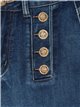 Flare jeans with buttons azul (S-XXL)