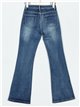 Jeans flare botones azul (S-XXL)