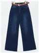 Belted straight jeans azul (S-XXL)