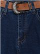 Belted straight jeans azul (S-XXL)