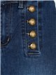 Straight jeans with buttons azul (S-XXL)