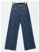 Straight jeans with pockets azul (XS-XL)