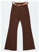 Jeans flare cinturón marron (S-XXL)