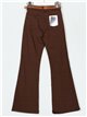 Jeans flare cinturón marron (S-XXL)