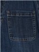 Jeans rectos bolsillos azul (S-XXL)