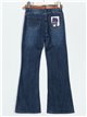 Jeans flare cinturón azul (38-48)