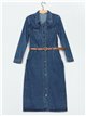 Belted shirt dress azul (S-XXL)