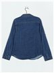 Elastic denim shirt azul (S-XXL)