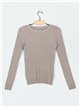 Textured cable-knit sweater (M/L-L/XL)