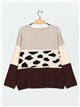 Oversized animal print sweater (M/L-L/XL)