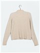 Ribbed sweater with pearl beads (M/L-L/XL)