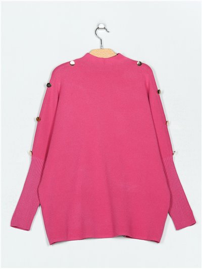 Oversized sweater with buttons (M/L-L/XL)