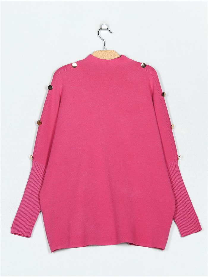 Oversized sweater with buttons (M/L-L/XL)