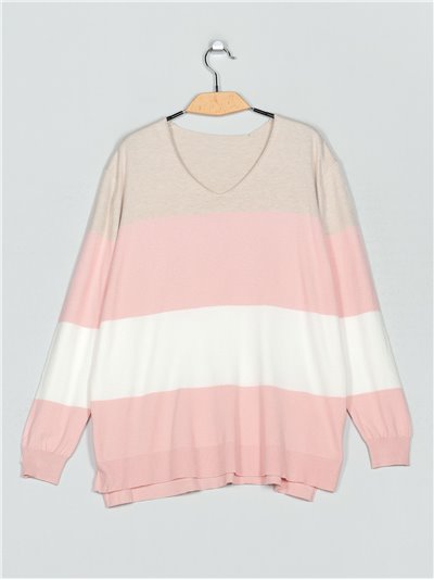 Oversized striped sweater (M/L-XL/XXL)