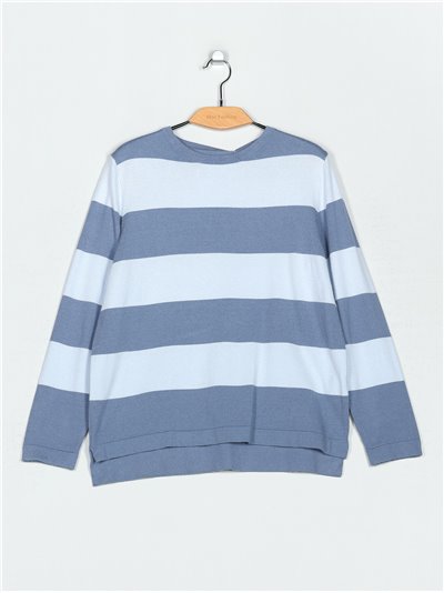 Oversized striped sweater (M/L-XL/XXL)