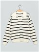 Collared striped sweater (S/M-L/XL)