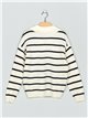 Collared striped sweater (S/M-L/XL)