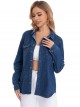 Elastic denim shirt azul (S-XXL)