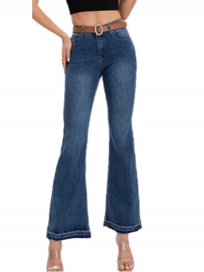 Belted flare jeans azul (S-XXL)