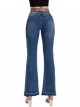 Jeans flare cinturón azul (S-XXL)