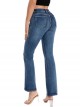 Jeans flare botones azul (S-XXL)