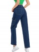 Straight cargo jeans azul (XS-XL)