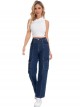 Straight cargo jeans azul (XS-XL)