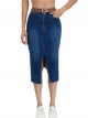 Falda denim midi cinturón azul (S-XXL)