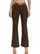 Belted flare jeans marron (S-XXL)