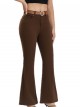 Jeans flare cinturón marron (S-XXL)