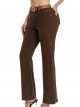 Jeans flare cinturón marron (S-XXL)