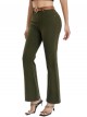 Belted flare jeans verde (S-XXL)